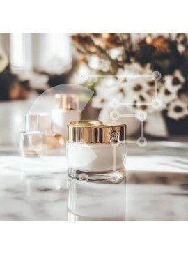 Σετ των 2 Intra Συλλεκτικό Ξύλινο Παζλ Plywood  4mm - Κομψό βάζο κρέμας σε μαρμάρινη επιφάνεια Σε Ξύλινο Κουτί - Διαστάσεις: 10x10 cm – 25 κομμάτια