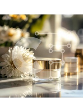 Σετ των 2 Intra Συλλεκτικό Ξύλινο Παζλ Plywood  4mm - Πολυτελής κρέμα περιποίησης με λουλουδάτο φόντο Σε Ξύλινο Κουτί - Διαστάσεις: 10x10 cm – 25 κομμάτια