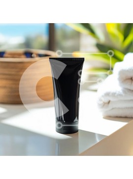 Σετ των 2 Intra Συλλεκτικό Ξύλινο Παζλ Plywood  4mm - Μαύρος σωλήνας περιποίησης δέρματος σε χαλαρωτικό περιβάλλον σπα Σε Ξύλινο Κουτί - Διαστάσεις: 10x10 cm – 25 κομμάτια