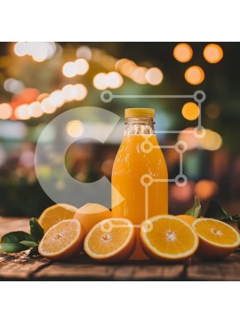 Σετ των 2 Intra Συλλεκτικό Ξύλινο Παζλ Plywood  4mm - Δροσιστικός χυμός πορτοκαλιού με φρέσκα πορτοκάλια Σε Ξύλινο Κουτί - Διαστάσεις: 10x10 cm – 25 κομμάτια