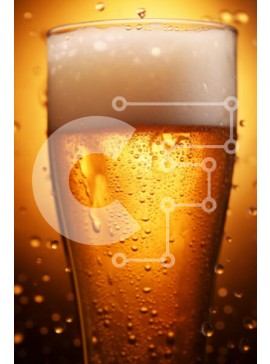 Σετ των 2 Intra Συλλεκτικό Ξύλινο Παζλ Plywood  4mm - Δροσιστική μπύρα σε ένα ποτήρι Σε Ξύλινο Κουτί - Διαστάσεις: 10x10 cm – 25 κομμάτια