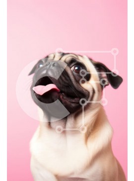 Σετ των 2 Intra Συλλεκτικό Ξύλινο Παζλ Plywood  4mm - Παιχνιδιάρικο πατημασιά σε ροζ φόντο Σε Ξύλινο Κουτί - Διαστάσεις: 10x10 cm – 25 κομμάτια