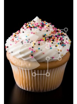 Σετ των 2 Intra Συλλεκτικό Ξύλινο Παζλ Plywood  4mm - Λαχταριστό Cupcake με Πασπαλίσματα Σε Ξύλινο Κουτί - Διαστάσεις: 10x10 cm – 25 κομμάτια