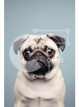 Σετ των 2 Intra Συλλεκτικό Ξύλινο Παζλ Plywood  4mm - Πορτρέτο μιας πατημασιάς με εκφραστικά μάτια Σε Ξύλινο Κουτί - Διαστάσεις: 10x10 cm – 25 κομμάτια