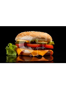 Σετ των 2 Intra Συλλεκτικό Ξύλινο Παζλ Plywood  4mm - Νόστιμο χάμπουργκερ με κουλούρι σουσαμιού Σε Ξύλινο Κουτί - Διαστάσεις: 10x10 cm – 25 κομμάτια