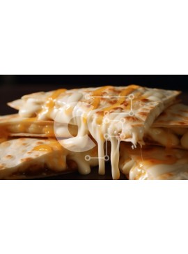 Σετ των 2 Intra Συλλεκτικό Ξύλινο Παζλ Plywood  4mm - Quesadillas με λιωμένο τυρί Σε Ξύλινο Κουτί - Διαστάσεις: 10x10 cm – 25 κομμάτια