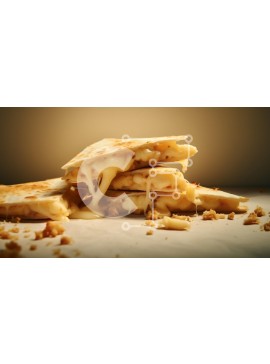 Σετ των 2 Intra Συλλεκτικό Ξύλινο Παζλ Plywood  4mm - Cheesy Quesadillas Stack Σε Ξύλινο Κουτί - Διαστάσεις: 10x10 cm – 25 κομμάτια