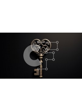 Intra Συλλεκτικό Ξύλινο Παζλ Plywood  4mm - Περίτεχνο κλειδί σε σχήμα καρδιάς Σε Ξύλινο Κουτί - Διαστάσεις: 10x10 cm – 25 κομμάτια