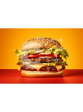 Σετ των 2 Intra Συλλεκτικό Ξύλινο Παζλ Plywood  4mm - Νόστιμο χάμπουργκερ με φρέσκα υλικά Σε Ξύλινο Κουτί - Διαστάσεις: 10x10 cm – 25 κομμάτια