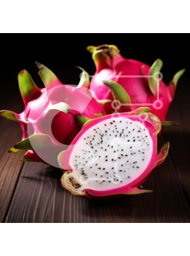 Σετ των 2 Intra Συλλεκτικό Ξύλινο Παζλ Plywood  4mm - Φρούτα Δράκου σε ξύλινο τραπέζι Σε Ξύλινο Κουτί - Διαστάσεις: 10x10 cm – 25 κομμάτια