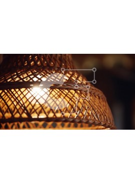 Intra Συλλεκτικό Ξύλινο Παζλ Plywood  4mm - Υφαντή απόχρωση φωτιστικού Rattan Σε Ξύλινο Κουτί - Διαστάσεις Puzzle: 10x10 cm – 25 κομμάτια