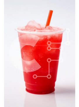 Σετ των 2 Intra Συλλεκτικό Ξύλινο Παζλ Plywood  4mm - Δροσιστικό κόκκινο ρόφημα σε Clear Cup Σε Ξύλινο Κουτί - Διαστάσεις: 10x10 cm – 25 κομμάτια