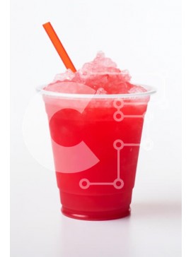 Σετ των 2 Intra Συλλεκτικό Ξύλινο Παζλ Plywood  4mm - Δροσιστικό Red Slushy Drink Σε Ξύλινο Κουτί - Διαστάσεις: 10x10 cm – 25 κομμάτια