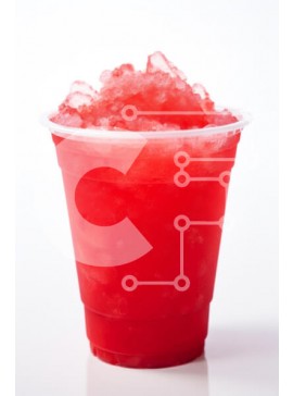 Σετ των 2 Intra Συλλεκτικό Ξύλινο Παζλ Plywood  4mm - Δροσιστικό Red Slush Drink σε Clear Cup Σε Ξύλινο Κουτί - Διαστάσεις: 10x10 cm – 25 κομμάτια