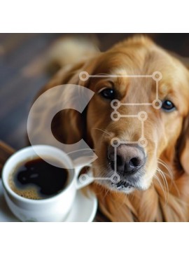 Intra Συλλεκτικό Ξύλινο Παζλ Plywood  4mm - Γκόλντεν Ριτρίβερ με καφέ Σε Ξύλινο Κουτί - Διαστάσεις: 10x10 cm – 25 κομμάτια