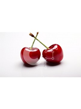 Σετ των 2 Intra Συλλεκτικό Ξύλινο Παζλ Plywood  4mm - Φρέσκα κόκκινα κεράσια σε άσπρο φόντο Σε Ξύλινο Κουτί - Διαστάσεις: 10x10 cm – 25 κομμάτια