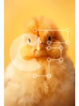 Σετ των 2 Intra Συλλεκτικό Ξύλινο Παζλ Plywood  4mm - Αξιολάτρευτο κίτρινο γκόμενο σε κίτρινο φόντο Σε Ξύλινο Κουτί - Διαστάσεις: 10x10 cm – 25 κομμάτια