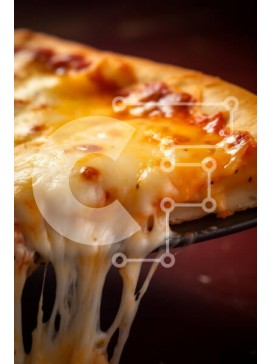 Σετ των 2 Intra Συλλεκτικό Ξύλινο Παζλ Plywood  4mm - Νόστιμη φέτα πίτσα με λιωμένο τυρί Σε Ξύλινο Κουτί - Διαστάσεις: 10x10 cm – 25 κομμάτια