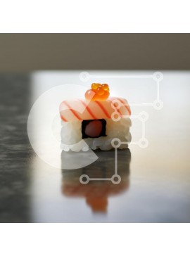 Σετ των 2 Intra Συλλεκτικό Ξύλινο Παζλ Plywood  4mm - Sushi House Delight Σε Ξύλινο Κουτί - Διαστάσεις: 10x10 cm – 25 κομμάτια