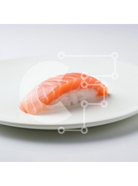 Σετ των 2 Intra Συλλεκτικό Ξύλινο Παζλ Plywood  4mm - Salmon Nigiri Sushi Σε Ξύλινο Κουτί - Διαστάσεις: 10x10 cm – 25 κομμάτια