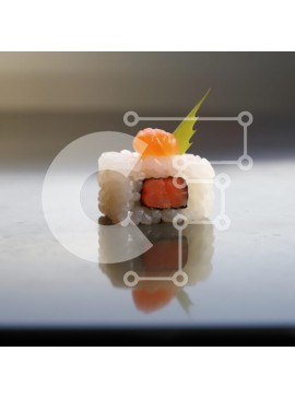 Σετ των 2 Intra Συλλεκτικό Ξύλινο Παζλ Plywood  4mm - Καλλιτεχνική παρουσίαση σούσι Σε Ξύλινο Κουτί - Διαστάσεις: 10x10 cm – 25 κομμάτια