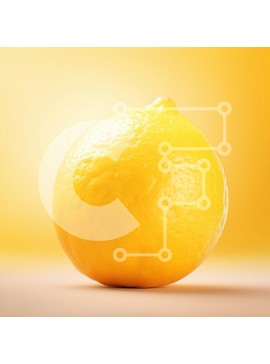 Σετ των 2 Intra Συλλεκτικό Ξύλινο Παζλ Plywood  4mm - Φρέσκο ​​λεμόνι σε κίτρινο φόντο Σε Ξύλινο Κουτί - Διαστάσεις: 10x10 cm – 25 κομμάτια