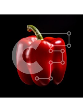 Σετ των 2 Intra Συλλεκτικό Ξύλινο Παζλ Plywood  4mm - Κόκκινο πιπέρι σε μαύρο φόντο Σε Ξύλινο Κουτί - Διαστάσεις: 10x10 cm – 25 κομμάτια