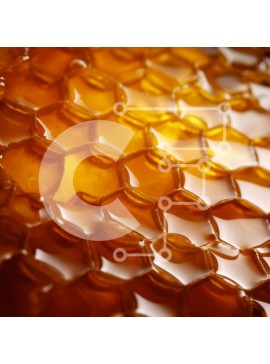 Σετ των 2 Intra Συλλεκτικό Ξύλινο Παζλ Plywood  4mm - Κινηματογράφηση σε πρώτο πλάνο της κηρήθρας με το μέλι Σε Ξύλινο Κουτί - Διαστάσεις: 10x10 cm – 25 κομμάτια