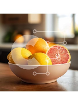 Σετ των 2 Intra Συλλεκτικό Ξύλινο Παζλ Plywood  4mm - Φρέσκα φρούτα σε ένα μπολ Σε Ξύλινο Κουτί - Διαστάσεις: 10x10 cm – 25 κομμάτια