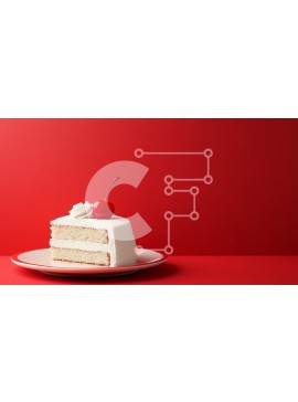 Σετ των 2 Intra Συλλεκτικό Ξύλινο Παζλ Plywood  4mm - Φέτα κέικ με κεράσι στην κορυφή Σε Ξύλινο Κουτί - Διαστάσεις: 10x10 cm – 25 κομμάτια