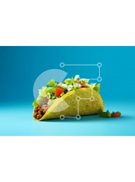 Σετ των 2 Intra Συλλεκτικό Ξύλινο Παζλ Plywood  4mm - Πολύχρωμο τάκο με φρέσκα υλικά Σε Ξύλινο Κουτί - Διαστάσεις: 10x10 cm – 25 κομμάτια