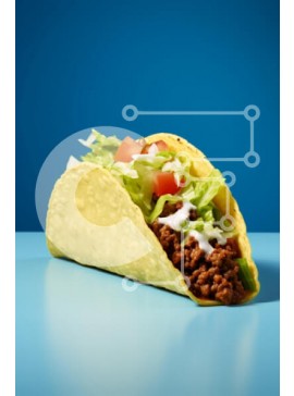 Σετ των 2 Intra Συλλεκτικό Ξύλινο Παζλ Plywood  4mm - Τάκο με κιμά και φρέσκα γαρνιτούρες Σε Ξύλινο Κουτί - Διαστάσεις: 10x10 cm – 25 κομμάτια