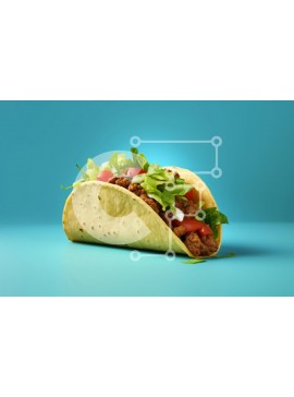 Σετ των 2 Intra Συλλεκτικό Ξύλινο Παζλ Plywood  4mm - Νόστιμο Taco έτοιμο προς κατανάλωση Σε Ξύλινο Κουτί - Διαστάσεις: 10x10 cm – 25 κομμάτια