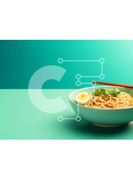 Σετ των 2 Intra Συλλεκτικό Ξύλινο Παζλ Plywood  4mm - Μπολ Νουντλς με αυγό και κόλιανδρο Σε Ξύλινο Κουτί - Διαστάσεις: 10x10 cm – 25 κομμάτια