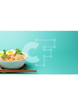 Σετ των 2 Intra Συλλεκτικό Ξύλινο Παζλ Plywood  4mm - Νόστιμα νουντλς με αυγά και κόλιανδρο Σε Ξύλινο Κουτί - Διαστάσεις: 10x10 cm – 25 κομμάτια