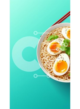 Intra Συλλεκτικό Ξύλινο Παζλ Plywood  4mm - Μπολ Ramen Noodles με μαλακά βραστά αυγά Σε Ξύλινο Κουτί - Διαστάσεις: 10x10 cm – 25 κομμάτια