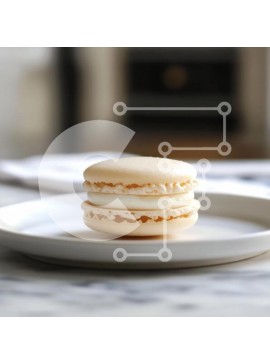 Σετ των 2 Intra Συλλεκτικό Ξύλινο Παζλ Plywood  4mm - Νόστιμο επιδόρπιο μακαρόν Σε Ξύλινο Κουτί - Διαστάσεις: 10x10 cm – 25 κομμάτια