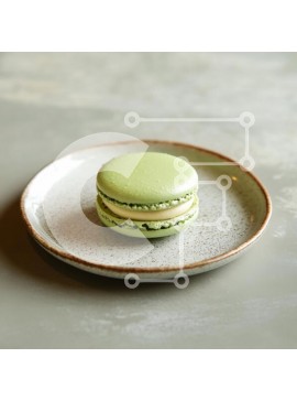 Σετ των 2 Intra Συλλεκτικό Ξύλινο Παζλ Plywood  4mm - Νόστιμο πράσινο μακαρόν σε ένα πιάτο Σε Ξύλινο Κουτί - Διαστάσεις: 10x10 cm – 25 κομμάτια