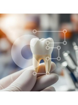 Intra Συλλεκτικό Ξύλινο Παζλ Plywood  4mm - Μοντέλο ενός δοντιού σε ένα οδοντιατρείο Σε Ξύλινο Κουτί - Διαστάσεις Puzzle: 10x10 cm – 25 κομμάτια