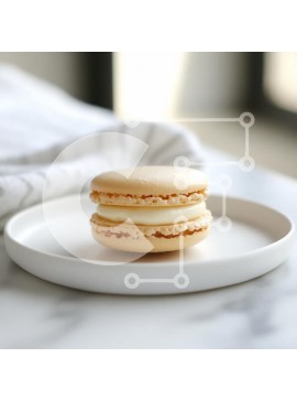 Σετ των 2 Intra Συλλεκτικό Ξύλινο Παζλ Plywood  4mm - Λεπτό αμυγδαλωτό σε ένα λευκό πιάτο Σε Ξύλινο Κουτί - Διαστάσεις: 10x10 cm – 25 κομμάτια