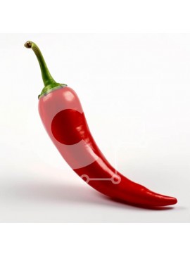 Σετ των 2 Intra Συλλεκτικό Ξύλινο Παζλ Plywood  4mm - Κόκκινο πιπέρι τσίλι σε άσπρο φόντο Σε Ξύλινο Κουτί - Διαστάσεις: 10x10 cm – 25 κομμάτια