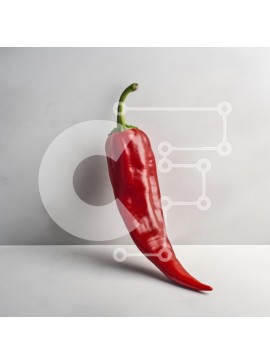 Σετ των 2 Intra Συλλεκτικό Ξύλινο Παζλ Plywood  4mm - Φρέσκο ​​κόκκινο πιπέρι τσίλι Σε Ξύλινο Κουτί - Διαστάσεις: 10x10 cm – 25 κομμάτια