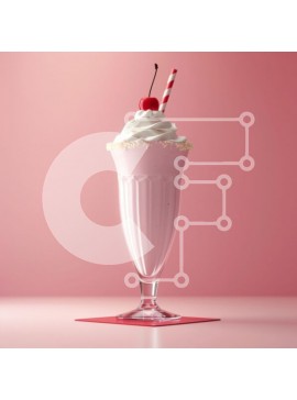 Σετ των 2 Intra Συλλεκτικό Ξύλινο Παζλ Plywood  4mm - Ροζ Milkshake με σαντιγί και κεράσι Σε Ξύλινο Κουτί - Διαστάσεις: 10x10 cm – 25 κομμάτια