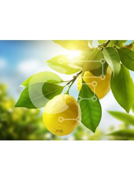 Intra Συλλεκτικό Ξύλινο Παζλ Plywood  4mm - Κλαδί λεμονιάς με ώριμα λεμόνια Σε Ξύλινο Κουτί - Διαστάσεις: 10x10 cm – 25 κομμάτια