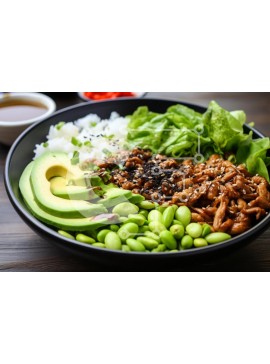 Σετ των 2 Intra Συλλεκτικό Ξύλινο Παζλ Plywood  4mm - Υγιεινό μπολ με συστατικά Σε Ξύλινο Κουτί - Διαστάσεις: 10x10 cm – 25 κομμάτια