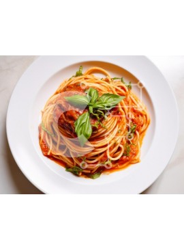 Σετ των 2 Intra Συλλεκτικό Ξύλινο Παζλ Plywood  4mm - Λαχταριστά μακαρόνια με σάλτσα ντομάτας και βασιλικό Σε Ξύλινο Κουτί - Διαστάσεις: 10x10 cm – 25 κομμάτια