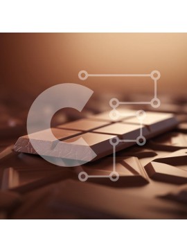 Σετ των 2 Intra Συλλεκτικό Ξύλινο Παζλ Plywood  4mm - Μπάρα σοκολάτας σε φόντο με υφή Σε Ξύλινο Κουτί - Διαστάσεις: 10x10 cm – 25 κομμάτια