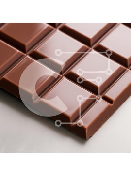 Σετ των 2 Intra Συλλεκτικό Ξύλινο Παζλ Plywood  4mm - Κοντινό πλάνο μιας ράβδου σοκολάτας Σε Ξύλινο Κουτί - Διαστάσεις: 10x10 cm – 25 κομμάτια