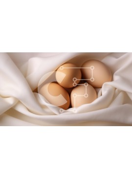 Σετ των 2 Intra Συλλεκτικό Ξύλινο Παζλ Plywood  4mm - Συλλογή από αυγά σε μαλακό ύφασμα Σε Ξύλινο Κουτί - Διαστάσεις: 10x10 cm – 25 κομμάτια