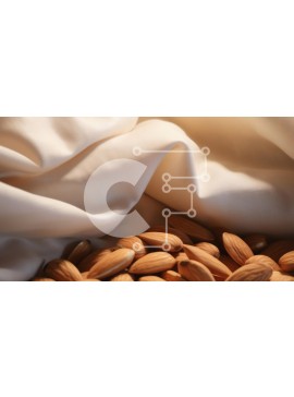 Σετ των 2 Intra Συλλεκτικό Ξύλινο Παζλ Plywood  4mm - Αμύγδαλα σε κρεμώδες ύφασμα Σε Ξύλινο Κουτί - Διαστάσεις: 10x10 cm – 25 κομμάτια